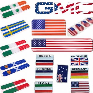 Amerikaanse vlag koepelvormige sticker, embleem Autostickers